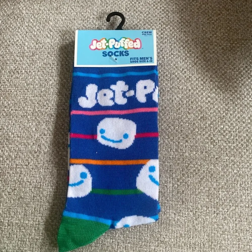Jet Puff Marshmallow Novelty Crew Socks